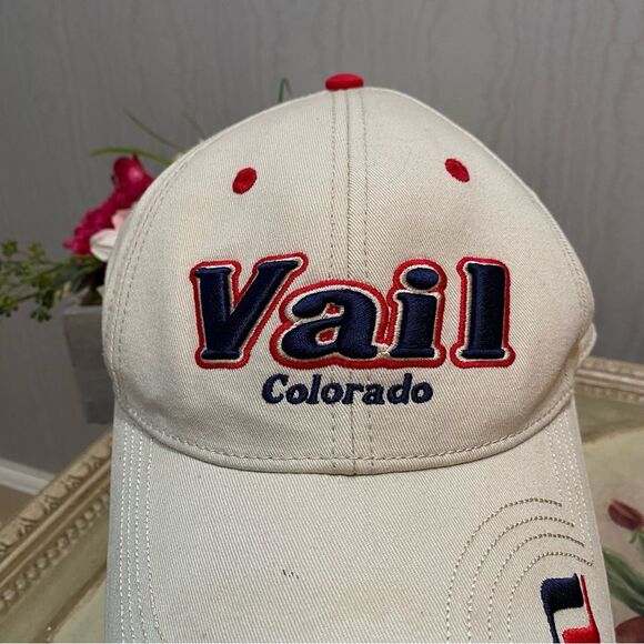 Vintage The Game Vail Colorado Adjustable Cap Hat Embroidered OSFM Unisex - Picture 11 of 15